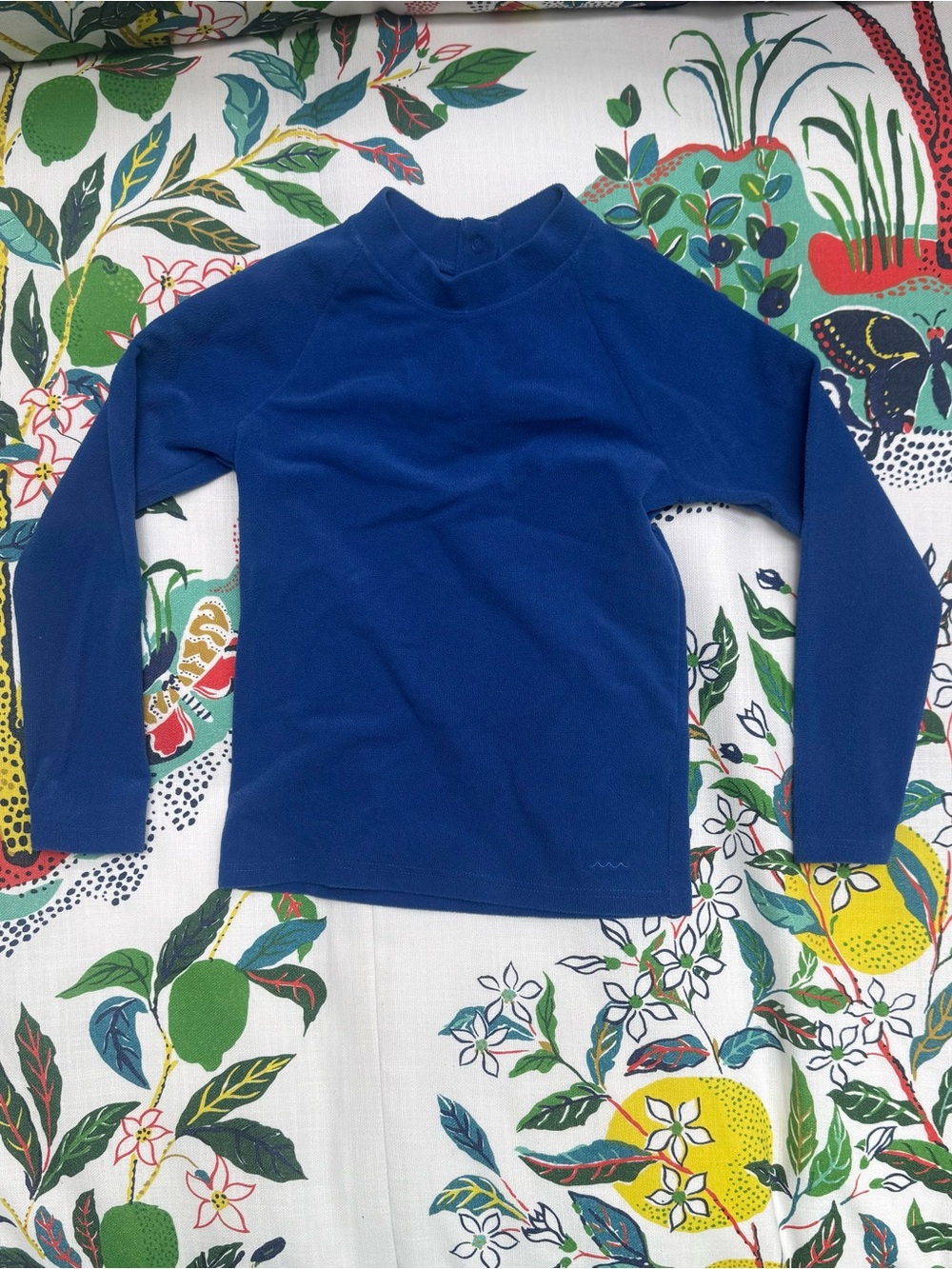 Children's Long-Sleeve Swim Rashguard - Deep Blue
